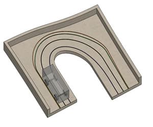 CAD parking building model