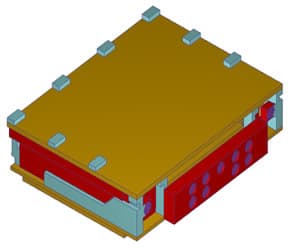 Thermal analysis of an electronic chip device