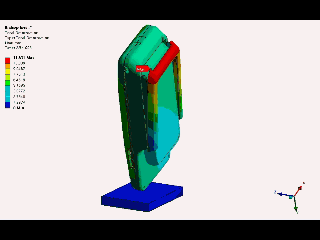 FEA drop test on phone holder