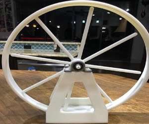 3D printing of wheel model