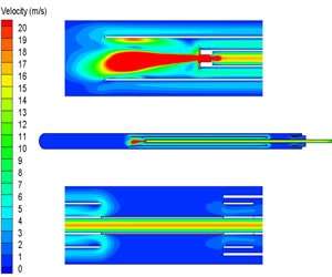 CFD steady flow analysis on mixing tube