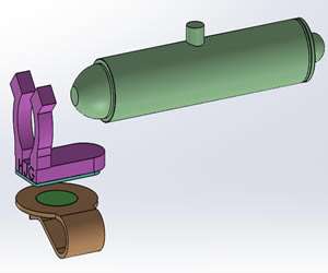 3D modeling of laser mounting part