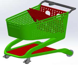 3D modeling of shopping cart